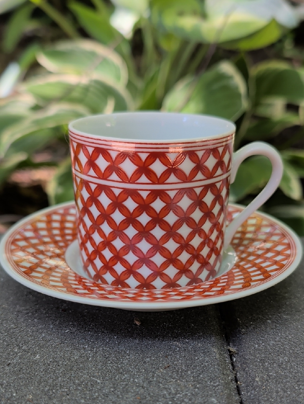 Mid Century Modern Demitasse Cup Sauce Lattice Georges Briard